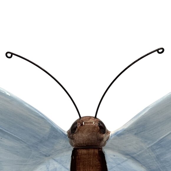 Yankee Candle Butterfly Ceramic Jar Holder 8.5"x6" Serene Blue Purple Home Decor - Picture 3 of 12